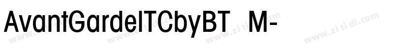 AvantGardelTCbyBT  M字体转换